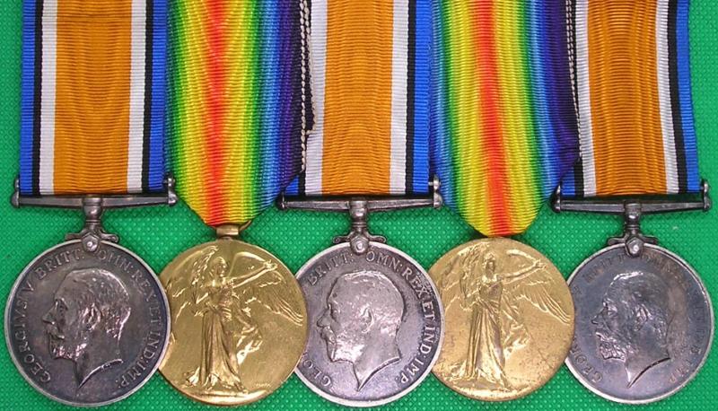 WW1 FAMILY CASUALTY GROUP TO THREE BROTHERS, TANK CORPS & 8th LONDON REGIMENT. BOTH KIA 1917 & SUFFOLK REGIMENT, FROM ROYSTON, HERTS.