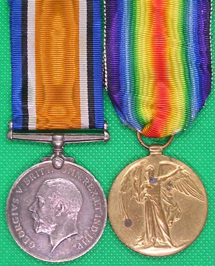 WW1 PAIR, 2nd CAMERON HIGHLANDERS