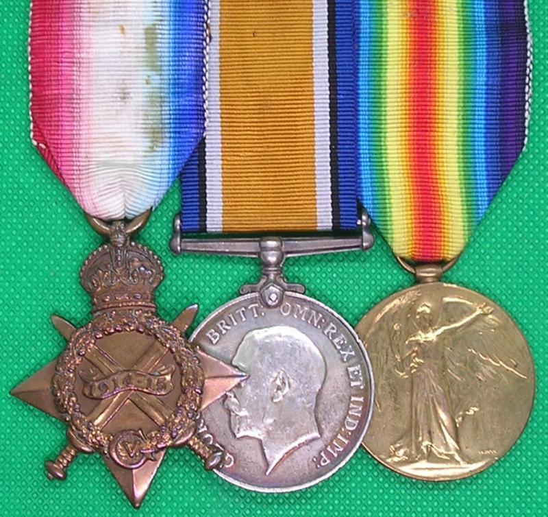 WW1 1914-15 TRIO, R.WARK.R & RFC / RAF FROM COVENTRY, TWICE WOUNDED