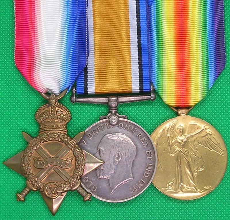WW1 1914-15 TRIO, 4th RIFLE BRIGADE FROM PRESTON, DISCHARGED DUE TO WOUNDS 1917
