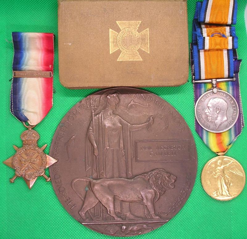 WW1 1914 MONS STAR & BAR TRIO WITH MEMORIAL PLAQUE & SERVICE BIBLE, 2nd BLACK WATCH, D.O.W PERSIAN GULF 7-1-1916 FROM ABERFELDY