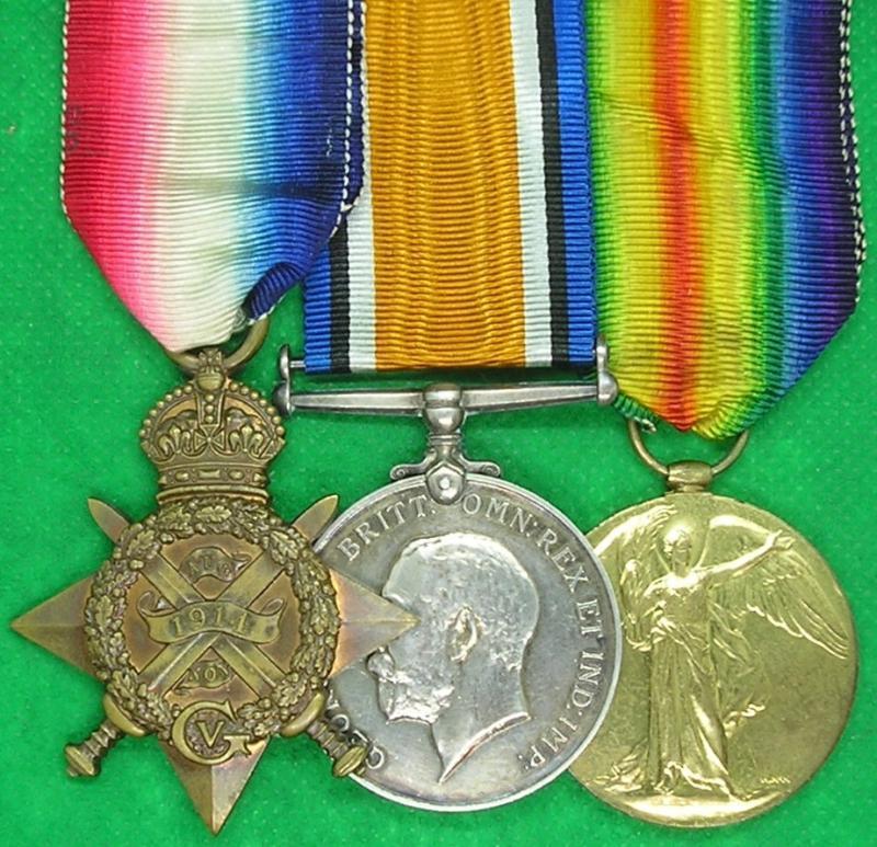 WW1 1914 STAR TRIO, R.HORSE ARTILLERY OFFICER, K.I.A F&F 15-5-1915
