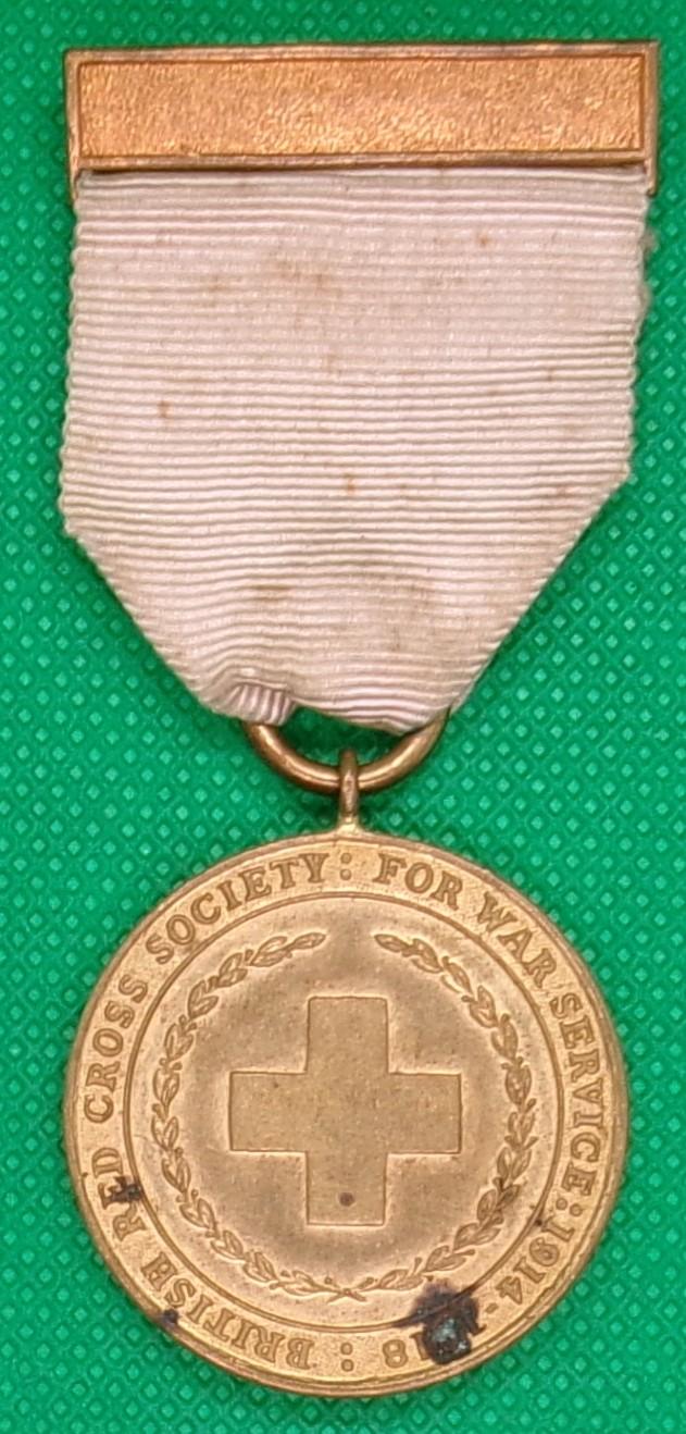 WW1 BRITISH RED CROSS SOCIETY, WAR SERVICE MEDAL
