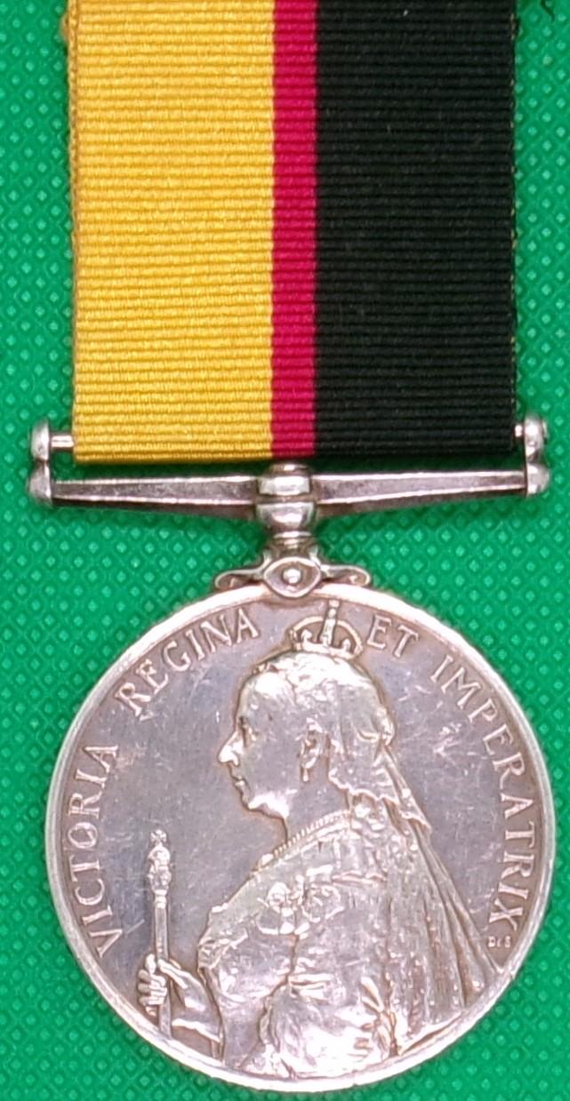 QUEENS SUDAN MEDAL, 1st NORTH STAFFORDSHIRE.REGT
