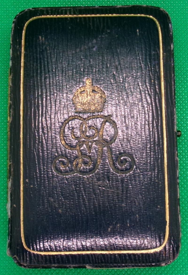 MINT CASED GVR SILVER SEA GALLANTRY MEDAL, HMT CARONIA MAY 1917,