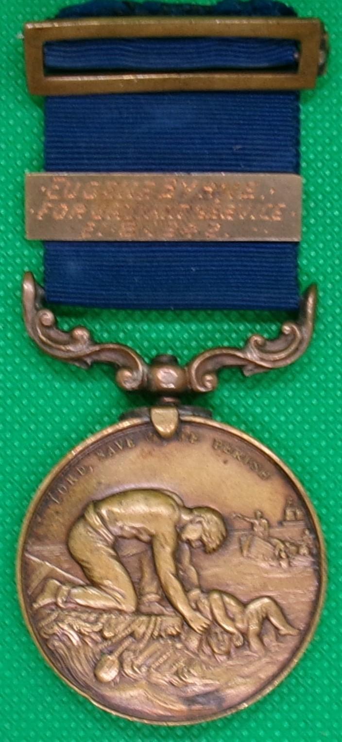 LIVERPOOL SHIPWRECK & HUMANE SOCIETY MARITIME MEDAL WITH 2nd AWARD BAR