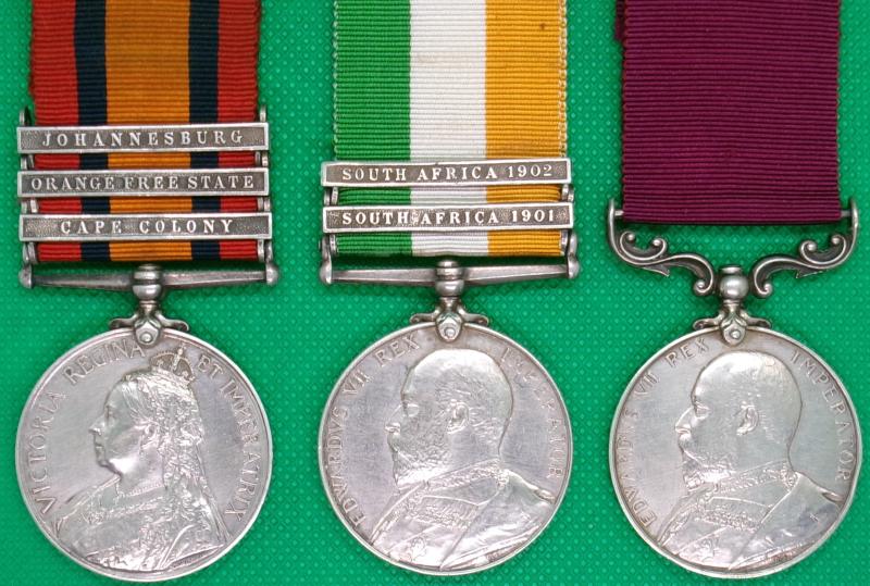 QSA, KSA & EVII LS&GC, NORTH STAFFORDSHIRE REGIMENT